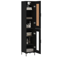 Thumbnail for Highboard Schwarz 34,5x34x180 cm Holzwerkstoff