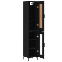 Thumbnail for Highboard Schwarz 34,5x34x180 cm Holzwerkstoff