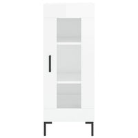 Thumbnail for Highboard Hochglanz-Weiß 34,5x34x180 cm Holzwerkstoff