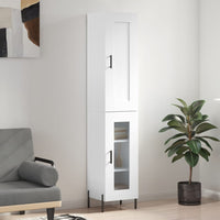 Thumbnail for Highboard Weiß 34,5x34x180 cm Holzwerkstoff