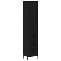 Thumbnail for Highboard Schwarz 34,5x34x180 cm Holzwerkstoff