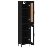 Thumbnail for Highboard Schwarz 34,5x34x180 cm Holzwerkstoff
