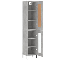 Thumbnail for Highboard Betongrau 34,5x34x180 cm Holzwerkstoff