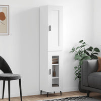 Thumbnail for Highboard Weiß 34,5x34x180 cm Holzwerkstoff