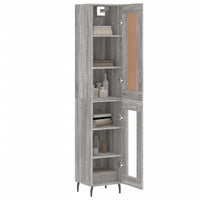Thumbnail for Highboard Grau Sonoma 34,5x34x180 cm Holzwerkstoff