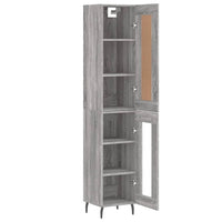 Thumbnail for Highboard Grau Sonoma 34,5x34x180 cm Holzwerkstoff
