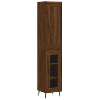 Thumbnail for Highboard Braun Eichen-Optik 34,5x34x180 cm Holzwerkstoff