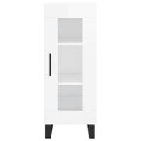 Thumbnail for Highboard Hochglanz-Weiß 34,5x34x180 cm Holzwerkstoff