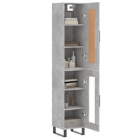 Thumbnail for Highboard Betongrau 34,5x34x180 cm Holzwerkstoff