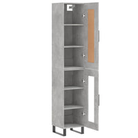 Thumbnail for Highboard Betongrau 34,5x34x180 cm Holzwerkstoff