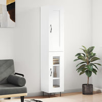 Thumbnail for Highboard Weiß 34,5x34x180 cm Holzwerkstoff