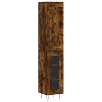 Thumbnail for Highboard Räuchereiche 34,5x34x180 cm Holzwerkstoff
