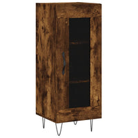 Thumbnail for Highboard Räuchereiche 34,5x34x180 cm Holzwerkstoff