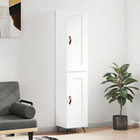Thumbnail for Highboard Weiß 34,5x34x180 cm Holzwerkstoff