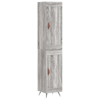 Thumbnail for Highboard Grau Sonoma 34,5x34x180 cm Holzwerkstoff