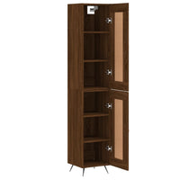Thumbnail for Highboard Braun Eichen-Optik 34,5x34x180 cm Holzwerkstoff