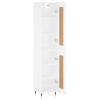 Thumbnail for Highboard Weiß 34,5x34x180 cm Holzwerkstoff