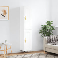 Thumbnail for Highboard Weiß 34,5x34x180 cm Holzwerkstoff
