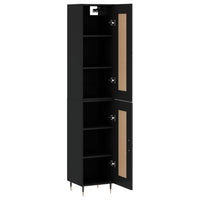 Thumbnail for Highboard Schwarz 34,5x34x180 cm Holzwerkstoff