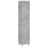 Thumbnail for Highboard Betongrau 34,5x34x180 cm Holzwerkstoff
