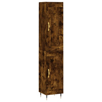 Thumbnail for Highboard Räuchereiche 34,5x34x180 cm Holzwerkstoff