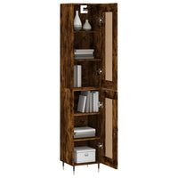 Thumbnail for Highboard Räuchereiche 34,5x34x180 cm Holzwerkstoff