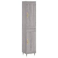 Thumbnail for Highboard Grau Sonoma 34,5x34x180 cm Holzwerkstoff