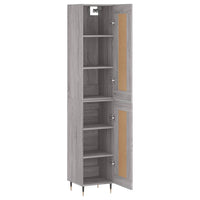 Thumbnail for Highboard Grau Sonoma 34,5x34x180 cm Holzwerkstoff