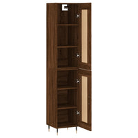 Thumbnail for Highboard Braun Eichen-Optik 34,5x34x180 cm Holzwerkstoff