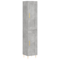 Thumbnail for Highboard Betongrau 34,5x34x180 cm Holzwerkstoff