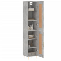 Thumbnail for Highboard Betongrau 34,5x34x180 cm Holzwerkstoff