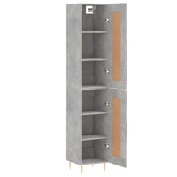 Thumbnail for Highboard Betongrau 34,5x34x180 cm Holzwerkstoff