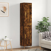 Thumbnail for Highboard Räuchereiche 34,5x34x180 cm Holzwerkstoff