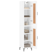 Thumbnail for Highboard Hochglanz-Weiß 34,5x34x180 cm Holzwerkstoff