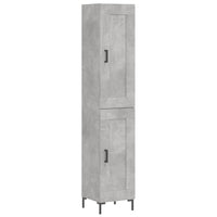 Thumbnail for Highboard Betongrau 34,5x34x180 cm Holzwerkstoff