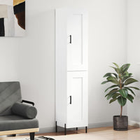 Thumbnail for Highboard Weiß 34,5x34x180 cm Holzwerkstoff