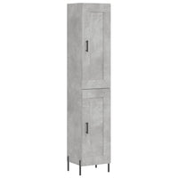 Thumbnail for Highboard Betongrau 34,5x34x180 cm Holzwerkstoff