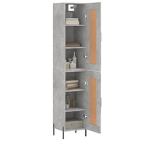Thumbnail for Highboard Betongrau 34,5x34x180 cm Holzwerkstoff