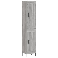 Thumbnail for Highboard Grau Sonoma 34,5x34x180 cm Holzwerkstoff