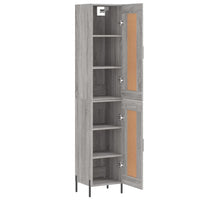 Thumbnail for Highboard Grau Sonoma 34,5x34x180 cm Holzwerkstoff