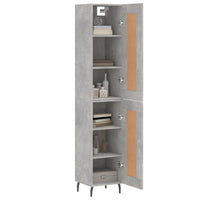 Thumbnail for Highboard Betongrau 34,5x34x180 cm Holzwerkstoff