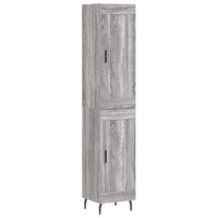 Thumbnail for Highboard Grau Sonoma 34,5x34x180 cm Holzwerkstoff