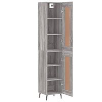 Thumbnail for Highboard Grau Sonoma 34,5x34x180 cm Holzwerkstoff