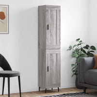 Thumbnail for Highboard Grau Sonoma 34,5x34x180 cm Holzwerkstoff