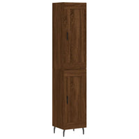Thumbnail for Highboard Braun Eichen-Optik 34,5x34x180 cm Holzwerkstoff