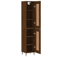 Thumbnail for Highboard Braun Eichen-Optik 34,5x34x180 cm Holzwerkstoff