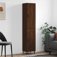 Thumbnail for Highboard Braun Eichen-Optik 34,5x34x180 cm Holzwerkstoff