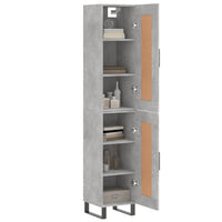 Thumbnail for Highboard Betongrau 34,5x34x180 cm Holzwerkstoff