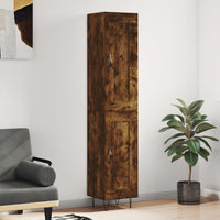 Thumbnail for Highboard Räuchereiche 34,5x34x180 cm Holzwerkstoff