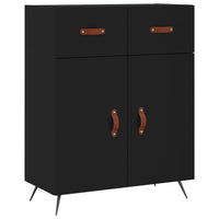 Thumbnail for Highboard Schwarz 69,5x34x180 cm Holzwerkstoff